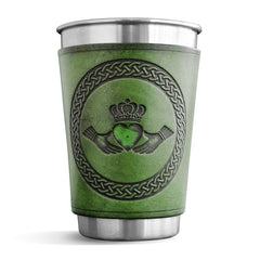 Ly bia bọc da - CLADDAGH