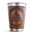 Ly bia bọc da - TRINITY KNOT