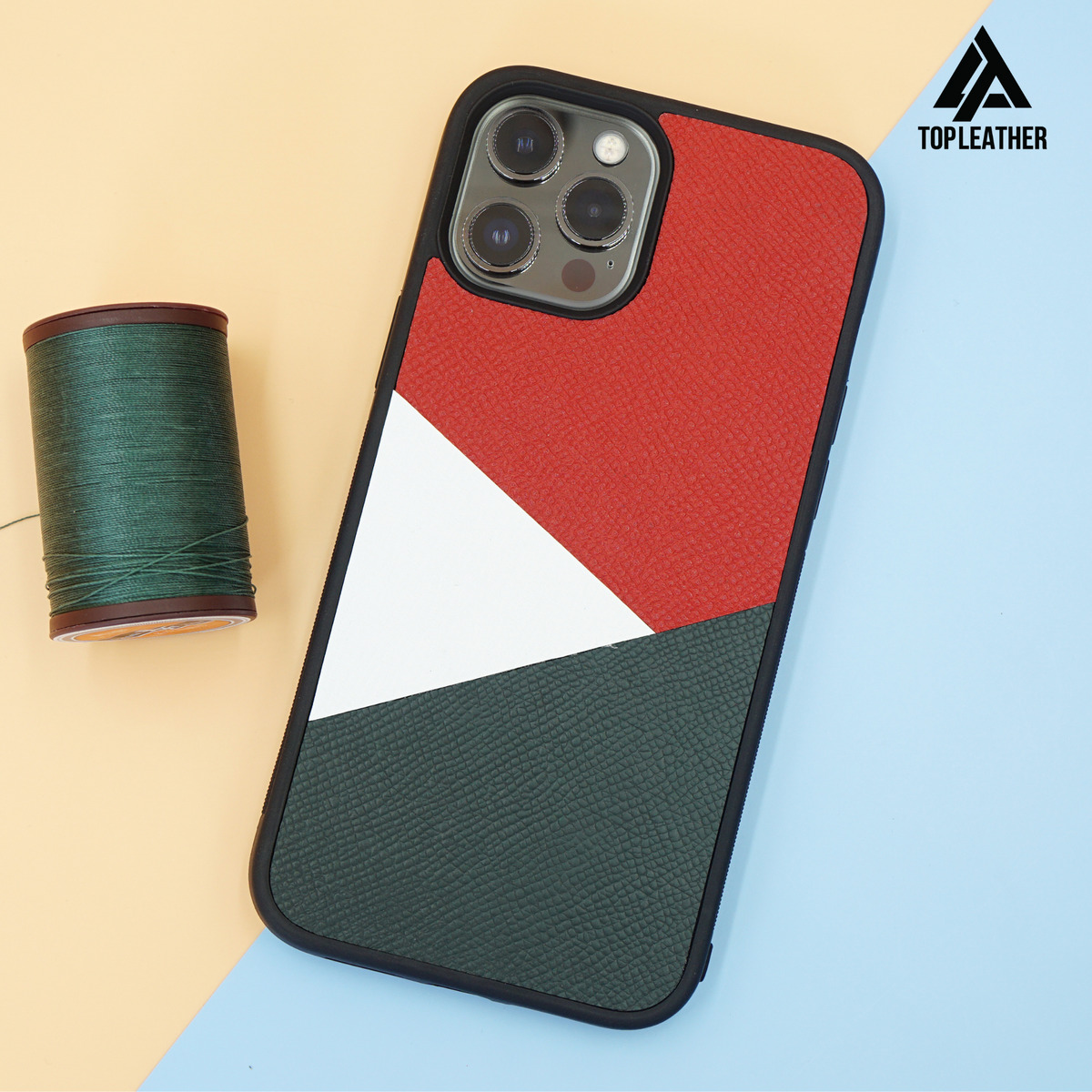 Ốp lưng iPhone bằng da Epsom cho iPhone Mix 3 màu