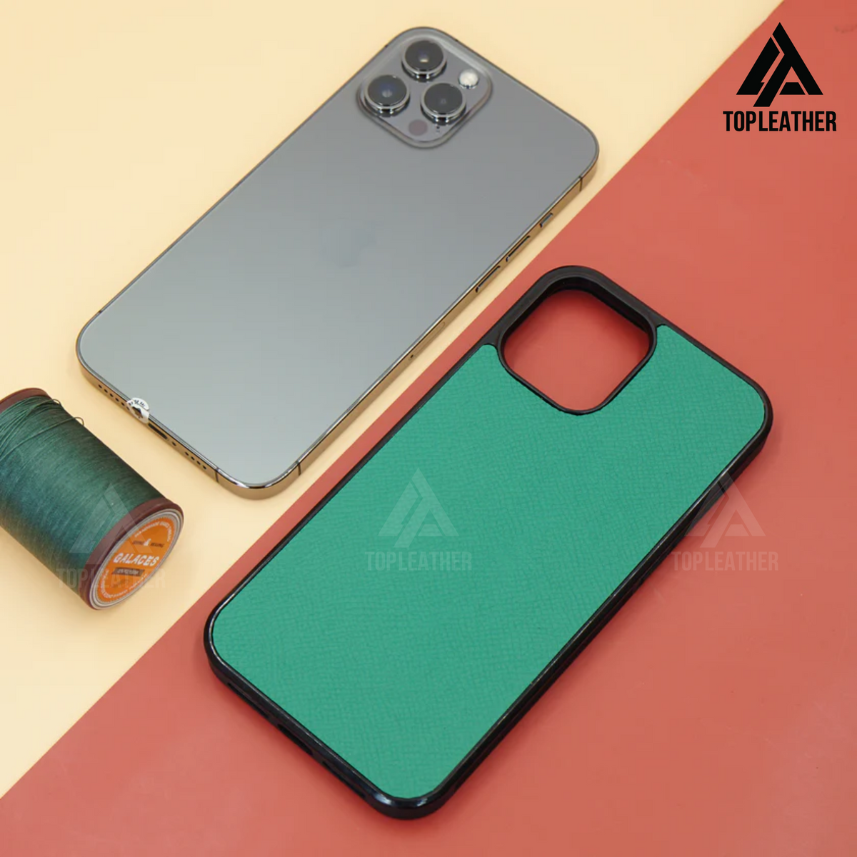 Ốp điện thoại iPhone cho Xr/11/11Prm – 12/12Prm – 13/13Prm – 14/14Prm - Màu xanh lá cây