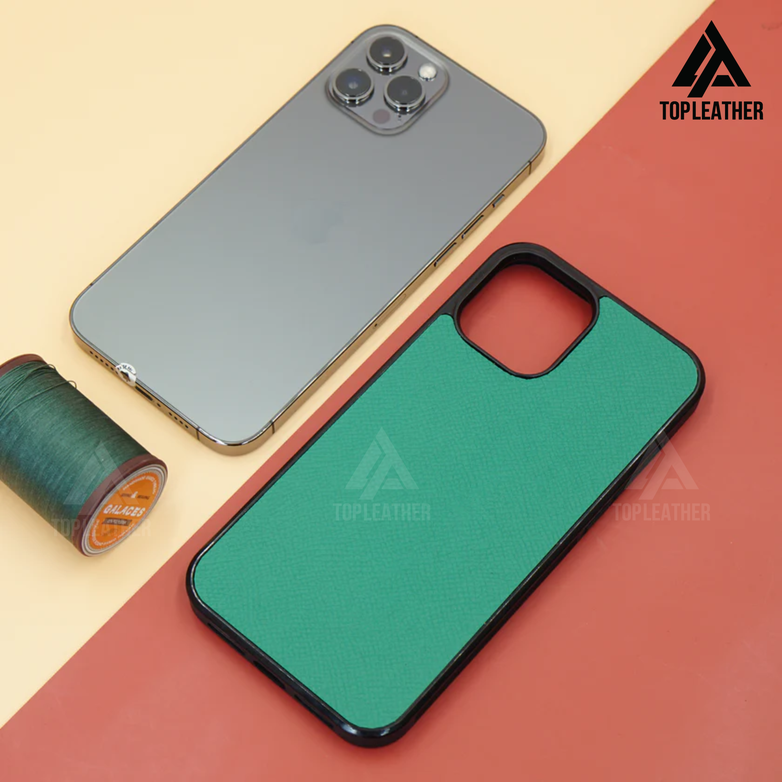 Ốp điện thoại iPhone cho Xr/11/11Prm – 12/12Prm – 13/13Prm – 14/14Prm - Màu xanh lá cây