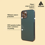 Ốp điện thoại iPhone cho Xr/11/11Prm – 12/12Prm – 13/13Prm – 14/14Prm - Xanh rêu