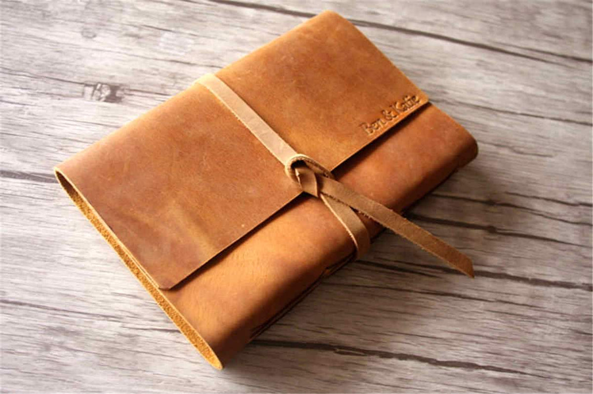 Sổ bìa da – da hiệu ứng cổ điển – cho A5 – cá nhân hóa, thủ công