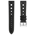 Dây đeo đồng hồ da thủ công Boutsen Cavallo Racing - Màu đen