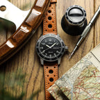 Bracelet de Montre en Cuir Fait Main Boutsen Cavallo Racing - Cognac Élégant et Ravissant