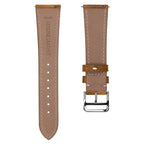 Courroie en cuir vintage Brixham Flat for montre - Teinte brun tanné