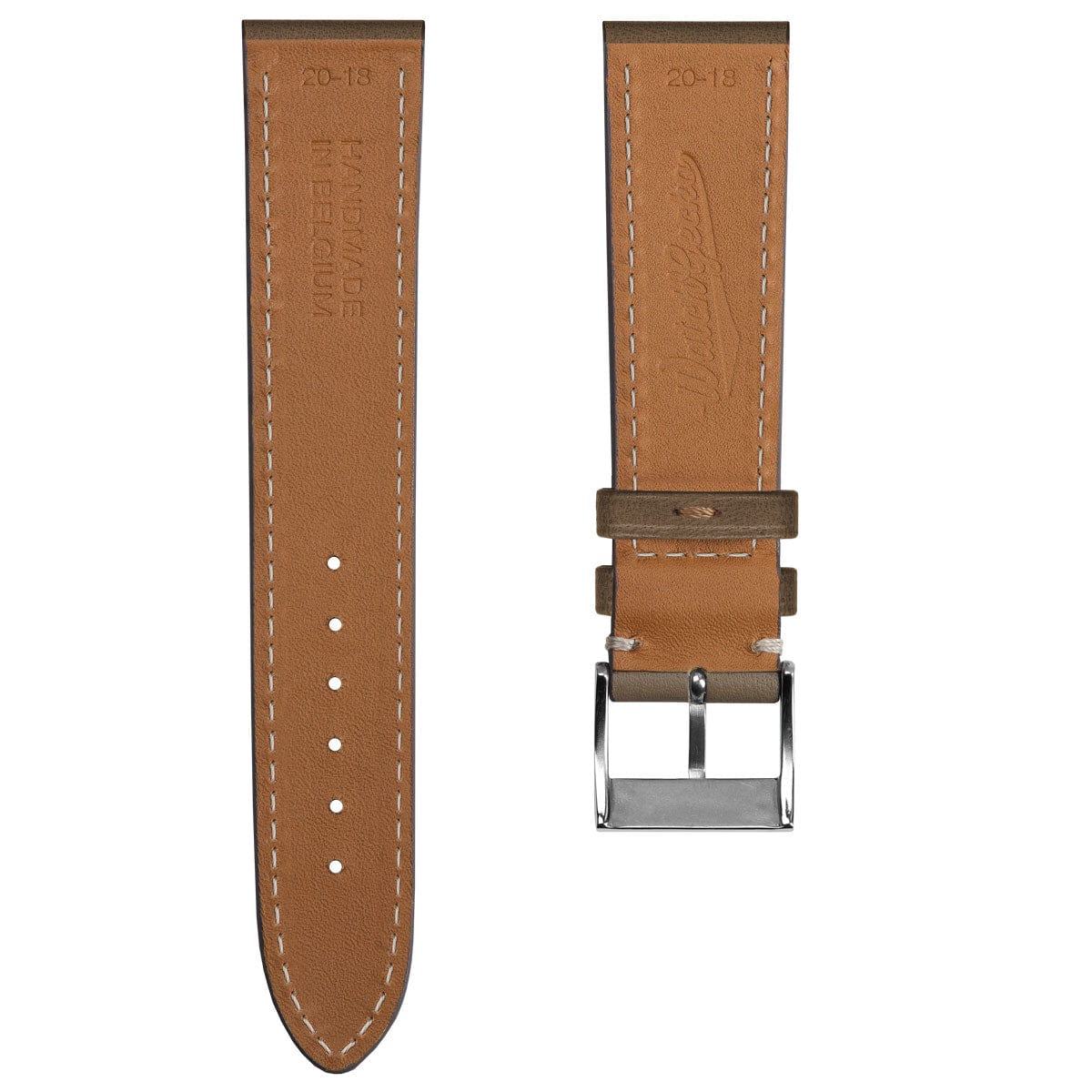 Dây đồng hồ – da thật – Nâu – thủ công
