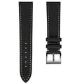 La Strap de Montre en Cuir de Cheval Flatte Thủ công Leuven Cavallo - Noir