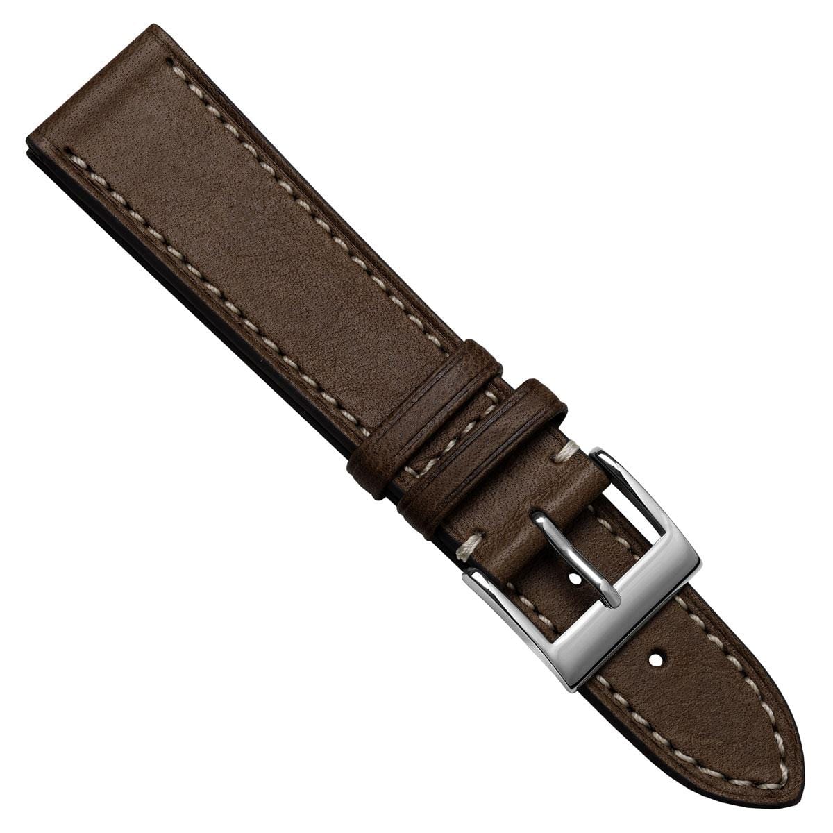 Trek je stijl naar een hoger niveau met de Leuven Cavallo Lederen Horlogeband - Cacao, handgemaakt en Perfect for paardenliefhebbers
