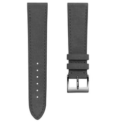 Dây đồng hồ – da nubuck – Xám – thủ công