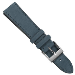 Vòng tay Montre en Cuir Nubuck Plat Mozet Fait Main - Bleu Jean