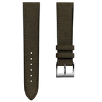 Vòng tay đổ montre và nubuck plat Mozet, fait main en kaki
