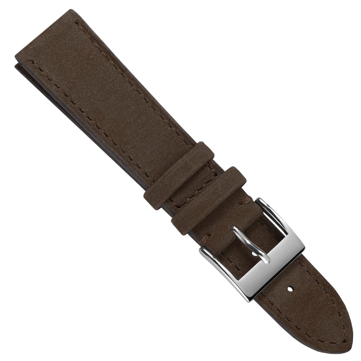 Dây đồng hồ – da nubuck – Nâu taupe – thủ công