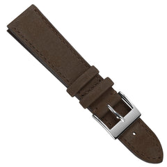 Dây đồng hồ – da nubuck – Nâu taupe – thủ công