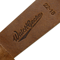 Dây đeo đồng hồ bằng da Ý thủ công đơn giản - Màu nâu nhạt, đường khâu Pepsi