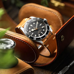 Dây đồng hồ – da thật – Nâu cognac – thủ công