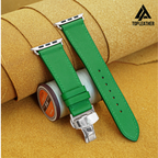 Dây đeo đồng hồ Swift bằng da dành cho Apple Watch và đồng hồ cơ - Màu xanh lá cây SW2225 